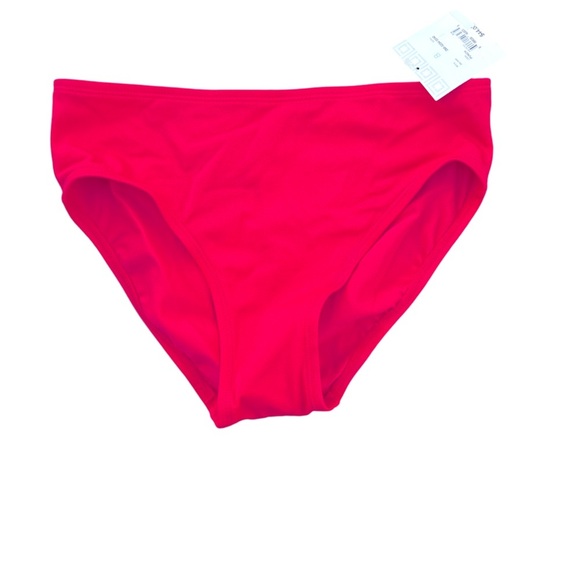 NWT Liz Claiborne Bikini Bottom size 8 color is Punch‎ - Picture 1 of 6